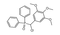 (α-Chloro-3,4,5-trimethoxybenzyl)diphenylphosphine oxide Structure