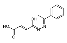 (Z)-4-oxo-4-[(2Z)-2-(1-phenylethylidene)hydrazinyl]but-2-enoic acid Structure