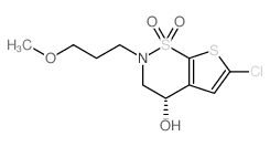 (S)-6-Chloro-2-(3-methoxypropyl)-3,4-dihydro-2H-thieno[3,2-e][1,2]thiazin-4-ol 1,1-dioxide Structure