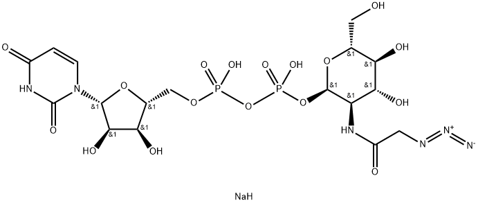UDP-GlcNAz disodium结构式