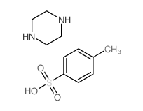 4-methylbenzenesulfonic acid,piperazine Structure