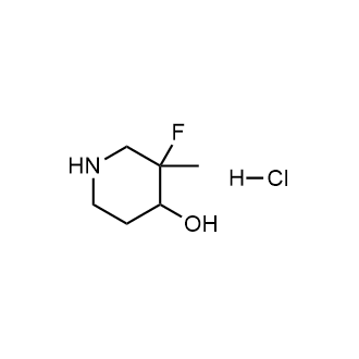 3-Fluoro-3-methylpiperidin-4-ol hydrochloride Structure