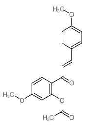 2-Propen-1-one,1-[2-(acetyloxy)-4-methoxyphenyl]-3-(4-methoxyphenyl)-结构式