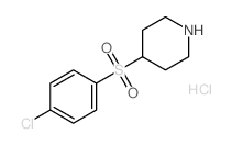 4-((4-Chlorophenyl)sulfonyl)piperidine hydrochloride structure