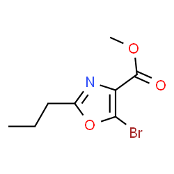 4-Oxazolecarboxylicacid,5-bromo-2-propyl-,methylester(9CI) Structure