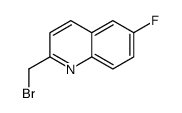 2-(Bromomethyl)-6-fluoroquinoline Structure