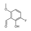 Benzaldehyde,3-fluoro-2-hydroxy-6-methoxy- Structure
