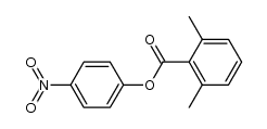 2,6-Dimethylbenzoic acid 4-nitrophenyl ester结构式