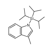3-methyl-1-(triisopropylsilyl)-1H-indole结构式