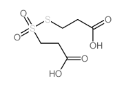 3-(2-carboxyethylsulfonylsulfanyl)propanoic acid Structure