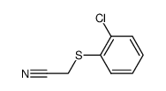 2-[(2-chlorophenyl)sulfanyl]acetonitrile结构式