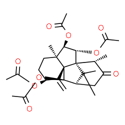 (2S,11aR)-2β,5β,6α,11β-Tetraacetoxy-2,3,4,4a,5,6,10,11-octahydro-4aα,7α,12,12-tetramethyl-1-methylene-7H-6aα,10α-methano-1H-benz[c]azulen-8(9H)-one structure