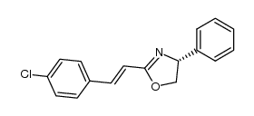 (4R)-2-[(E)-2-(p-chlorophenyl)ethenyl]-4-phenyl-4,5-dihydrooxazole Structure