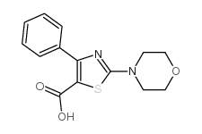 2-Morpholin-4-yl-4-phenyl-thiazole-5-carboxylic acid Structure