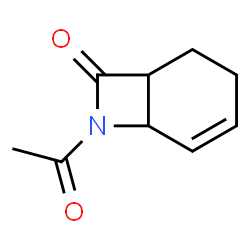 7-Azabicyclo[4.2.0]oct-4-en-8-one, 7-acetyl- (9CI)结构式