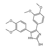4,5-bis(3,4-dimethoxyphenyl)-1,3-dihydroimidazole-2-thione Structure