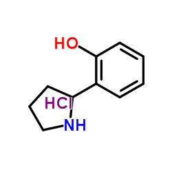 2-(Pyrrolidin-2-yl)phenol hydrochloride structure