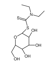 [(2S,3R,4S,5S,6R)-3,4,5-trihydroxy-6-(hydroxymethyl)oxan-2-yl] N,N-diethylcarbamodithioate Structure