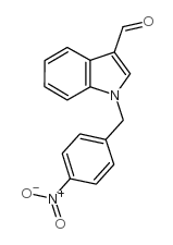 1-(4-nitro-benzyl)-1h-indole-3-carbaldehyde结构式