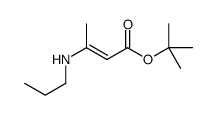 tert-butyl 3-(propylamino)but-2-enoate结构式