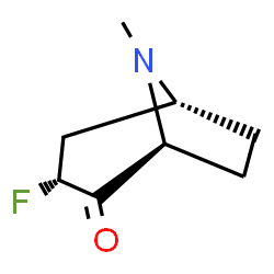 8-Azabicyclo[3.2.1]octan-2-one,3-fluoro-8-methyl-,(1S,3R,5R)-(9CI) structure