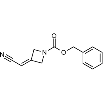 Benzyl3-(cyanomethylene)azetidine-1-carboxylate Structure