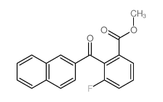 methyl 3-fluoro-2-(naphthalene-2-carbonyl)benzoate structure