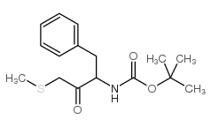 TERT-BUTYL (1-BENZYL-3-METHYLSULFANYL-2-OXOPROPYL)CARBAMATE结构式