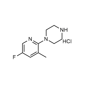 1-(5-Fluoro-3-methylpyridin-2-yl)piperazine hydrochloride Structure