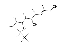 (4R,5S,6R,7R,8S,E)-7-(tert-butyldimethylsilyloxy)-2,4,6,8-tetramethyldec-2-ene-1,5-diol Structure