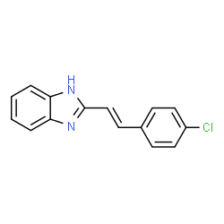 2-(4-CHLOROSTYRYL)-1H-1,3-BENZIMIDAZOLE结构式