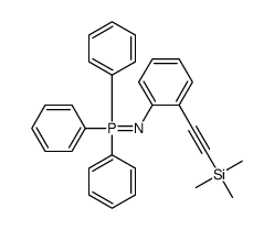 triphenyl-[2-(2-trimethylsilylethynyl)phenyl]imino-λ5-phosphane结构式
