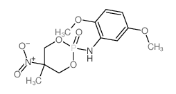 N-(2,5-dimethoxyphenyl)-5-methyl-5-nitro-2-oxo-1,3-dioxa-2$l^C12H17N2O7P-phosphacyclohexan-2-amine structure