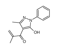 1-(5-hydroxy-3-methyl-1-phenyl-1H-pyrazol-4-yl)-2-methylprop-2-en-1-one Structure