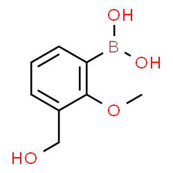 3-(Hydroxymethyl)-2-methoxyphenylboronic acid structure