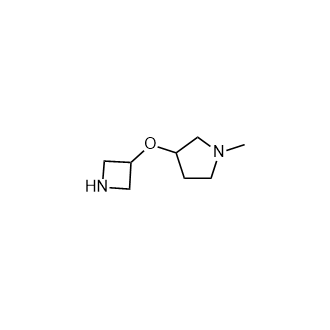 3-(氮杂环丁烷-3-甲氧基)-1-甲基吡咯烷结构式