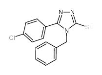 4-benzyl-5-(4-chloro-phenyl)-4h-[1,2,4]triazole-3-thiol Structure