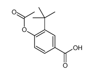 4-acetyloxy-3-tert-butylbenzoic acid结构式