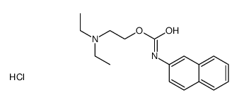 diethyl-[2-(naphthalen-2-ylcarbamoyloxy)ethyl]azanium,chloride Structure