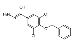 3,5-dichloro-4-phenylmethoxybenzohydrazide Structure