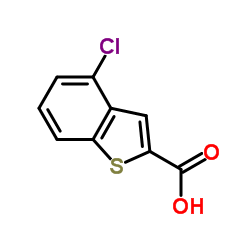 4-CHLORO-1-BENZOTHIOPHENE-2-CARBOXYLICACID structure