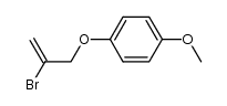 2-bromo-3-(4-methoxyphenoxy)propene结构式