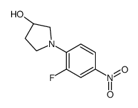 (3R)-1-(2-fluoro-4-nitrophenyl)pyrrolidin-3-ol结构式