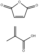 2-Propenoic acid, 2-methyl-, polymer with 2,5-furandione结构式