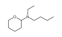 N-butyl-N-ethyltetrahydro-2H-pyran-2-amine结构式