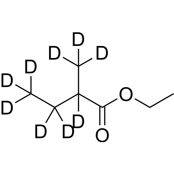 Ethyl 2-methylbutanoate-d9结构式