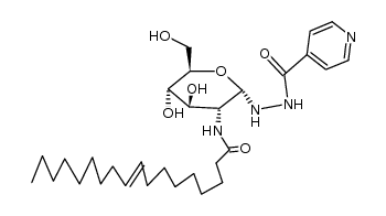 (N-Oleyl-D-glucosaminyl)-isonicotinsaeurehydrazid结构式