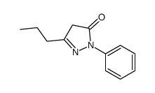 1-phenyl-3-propyl-4,5-dihydro-1H-pyrazol-5-one结构式