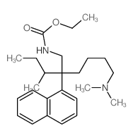 Carbamic acid,[2-sec-butyl-6-(dimethylamino)-2-(1-naphthyl)hexyl]-, ethyl ester (8CI) Structure