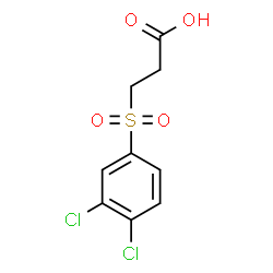 3-((3,4-dichlorophenyl)sulfonyl)propanoic acid structure